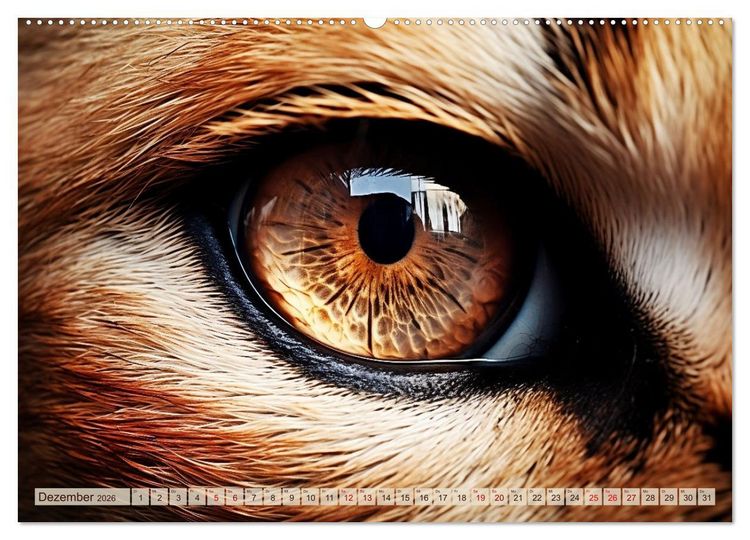 Produktbild: Schau mir ins Auge (hochwertiger Premium Wandkalender 2026 DIN A2 quer), Kunstdruck in Hochglanz