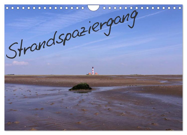 Produktbild: Strandspaziergang / Geburtstagskalender (Wandkalender 2026 DIN A4 quer), CALVENDO Monatskalender