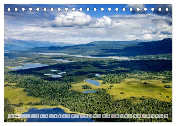 Produktbild: Alaska und Kanada (Tischkalender 2026 DIN A5 quer), CALVENDO Monatskalender