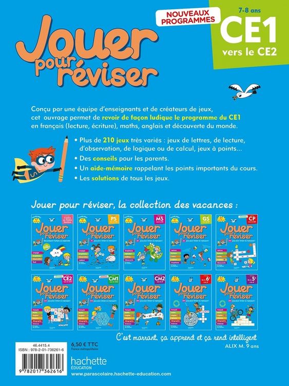 Produktbild: Jouer pour r&eacute;viser, du CE1 vers le CE2, 7-8 ans