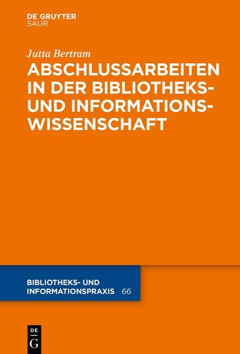 Produktbild: Abschlussarbeiten in der Bibliotheks- und Informationswissenschaft