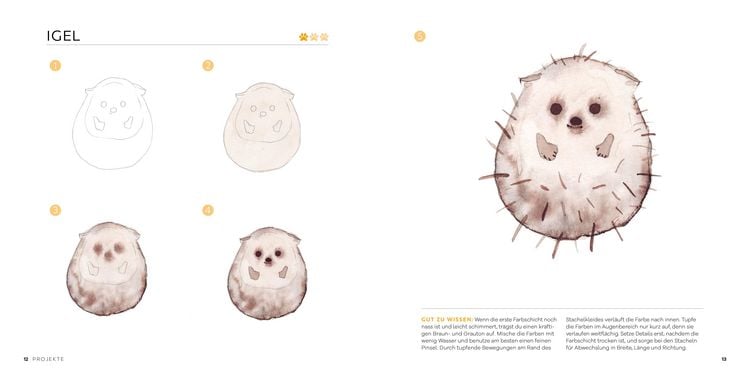 Produktbild: 50 x Watercolor Tiere