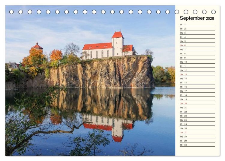 Produktbild: Unterwegs im sch&ouml;nen Sachsen (Tischkalender 2026 DIN A5 quer), CALVENDO Monatskalender