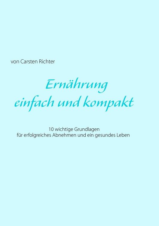 Produktbild: Ern&auml;hrung - einfach und kompakt