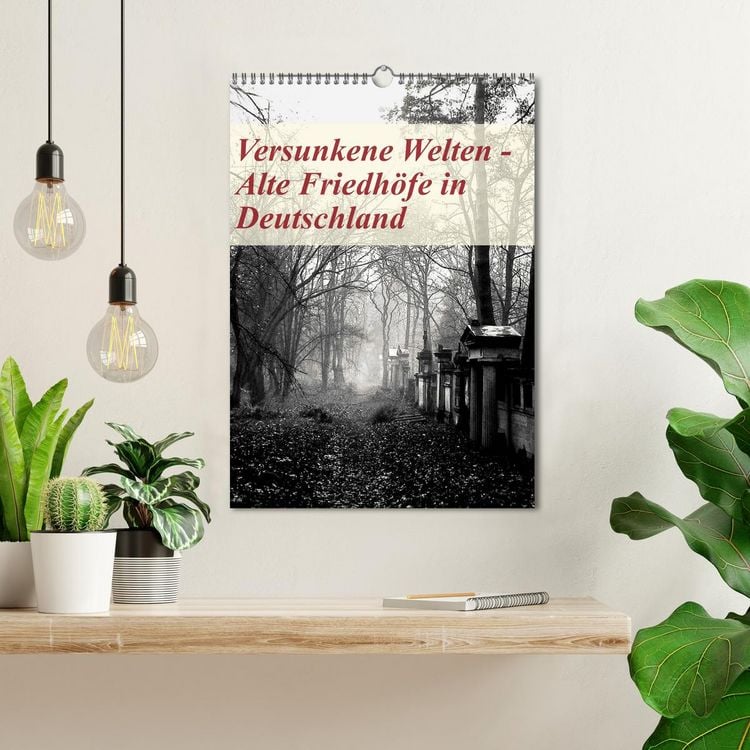Produktbild: Versunkene Welten - Alte Friedh&ouml;fe in Deutschland (Wandkalender 2026 DIN A3 hoch), CALVENDO Monatskalender