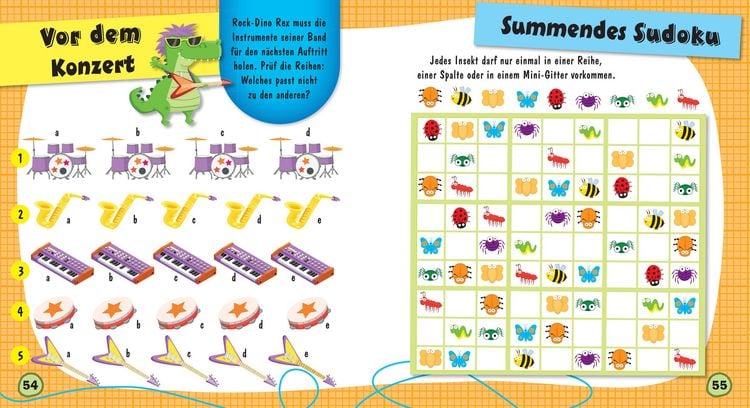 Produktbild: Bunte Bilderr&auml;tsel f&uuml;r Schlauk&ouml;pfe. Labyrinthe, Suchbilder, Memory, Puzzles, Sudokus, Fehler finden u.v.m. f&uuml;r Kinder ab 6 Jahren