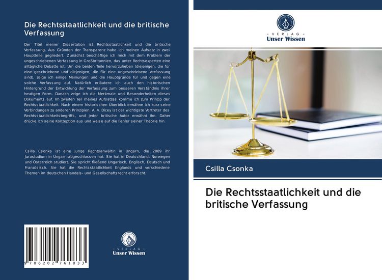 Produktbild: Die Rechtsstaatlichkeit und die britische Verfassung