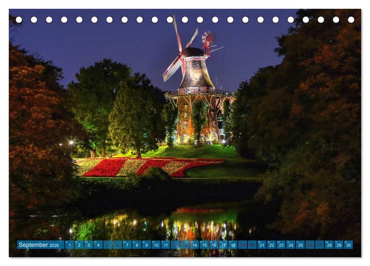 Produktbild: Kalender Hansestadt Bremen a. d. Weser, 2026 (Tischkalender 2026 DIN A5 quer), CALVENDO Monatskalender