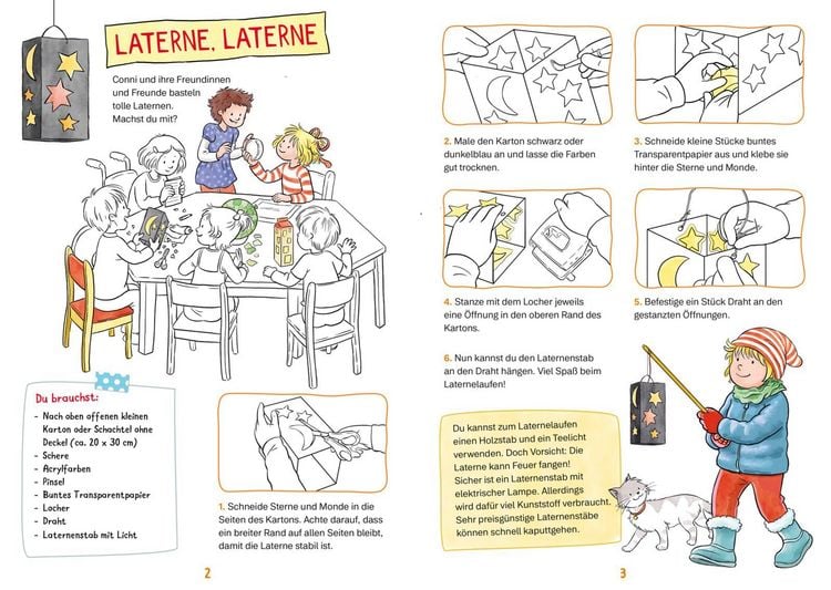 Produktbild: Conni Gelbe Reihe (Besch&auml;ftigungsbuch): Mein Laternen-Bastelbuch