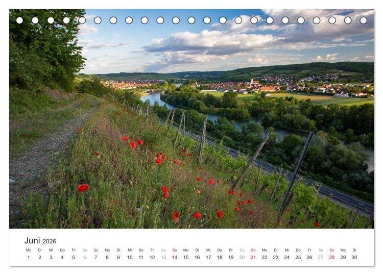 Produktbild: Malerisches Mainfranken (Tischkalender 2026 DIN A5 quer), CALVENDO Monatskalender