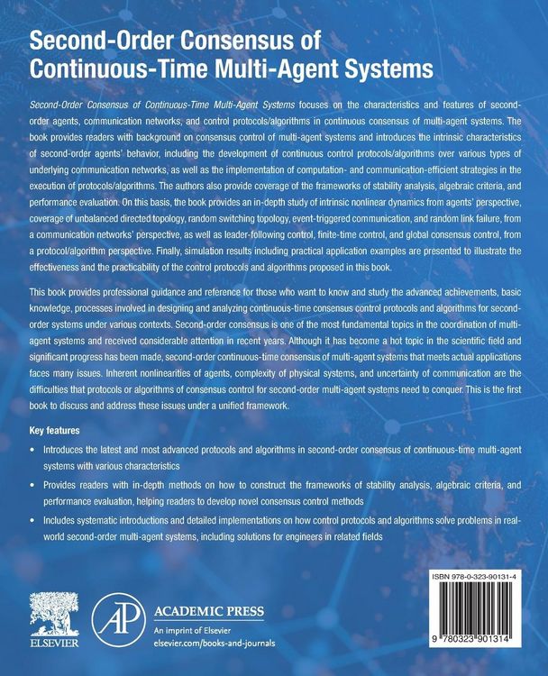 Produktbild: Second-Order Consensus of Continuous-Time Multi-Agent Systems