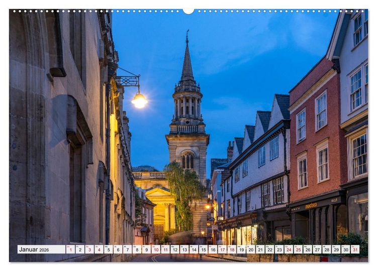 Produktbild: England - Oxford (Wandkalender 2026 DIN A2 quer), CALVENDO Monatskalender