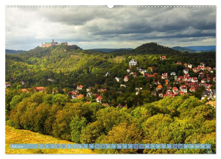 Produktbild: Wartburgstadt Eisenach - Reise durch das sch&ouml;ne Th&uuml;ringen (hochwertiger Premium Wandkalender 2026 DIN A2 quer), Kunstdruck in Hochglanz