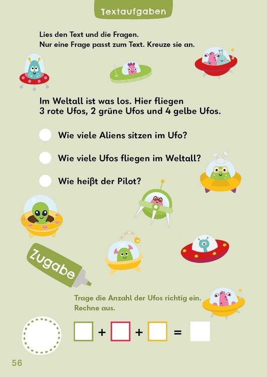 Produktbild: Rechenr&auml;tsel f&uuml;r mutige Kinder - Abenteuer Weltraum