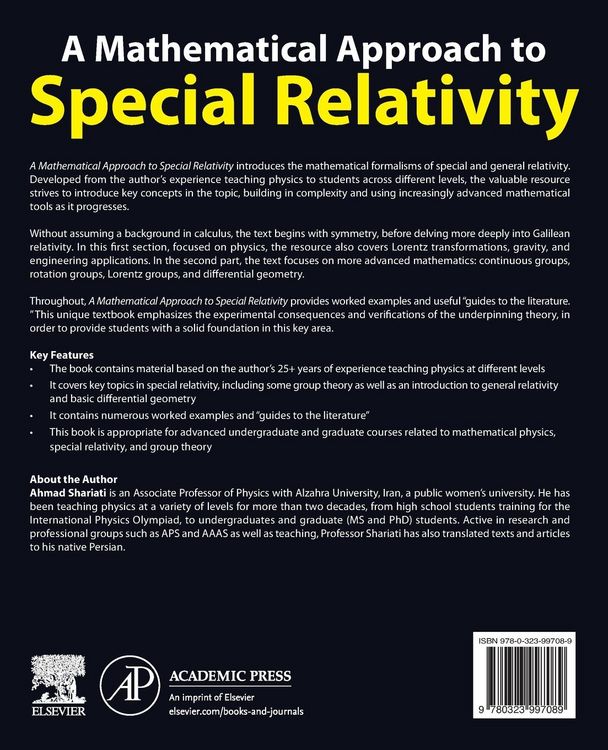 Produktbild: A Mathematical Approach to Special Relativity