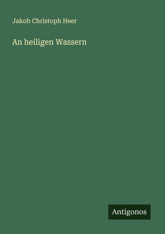 Produktbild: An heiligen Wassern