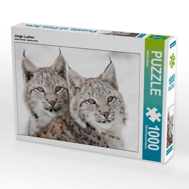 Produktbild: CALVENDO Puzzle Junge Luchse | 1000 Teile Lege-Gr&ouml;&szlig;e 64x48cm Foto-Puzzle f&uuml;r gl&uuml;ckliche Stunden