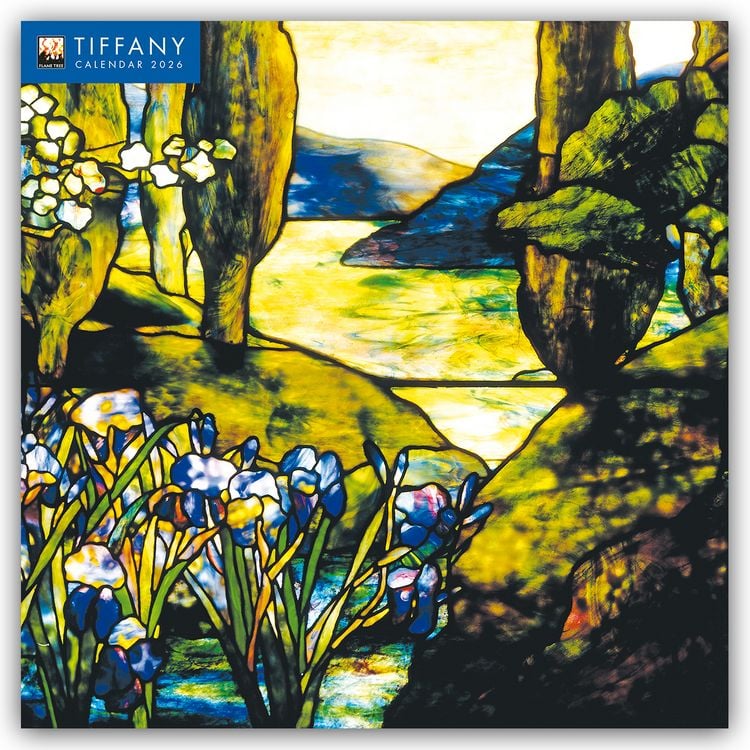 Produktbild: Tiffany Kunstkalender 2026 – Original Flame Tree Publishing-Kalender [Kalender]