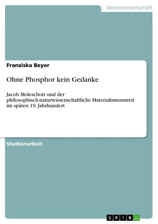 Produktbild: Ohne Phosphor kein Gedanke