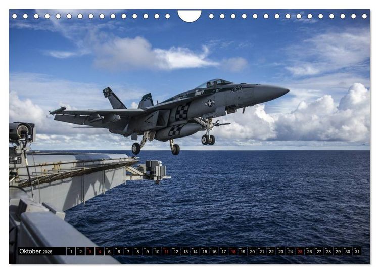 Produktbild: Kriegstechnik. Kampfjet-Impressionen (Wandkalender 2026 DIN A4 quer), CALVENDO Monatskalender