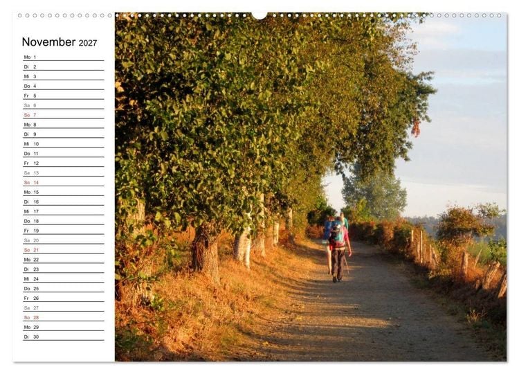 Produktbild: Jakobsweg - Camino Primitivo (hochwertiger Premium Wandkalender 2027 DIN A2 quer), Kunstdruck in Hochglanz