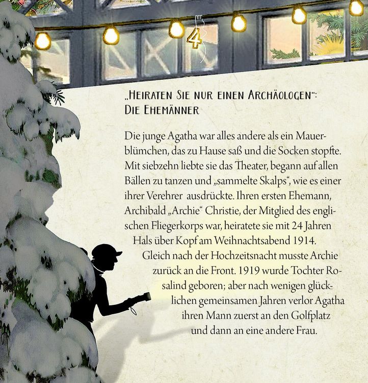 Zettelkalender - Weihnachten mit Agatha Christie