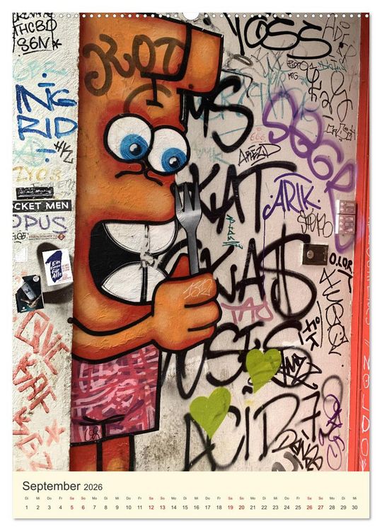 Produktbild: Hamburg StreetArt Classics (hochwertiger Premium Wandkalender 2026 DIN A2 hoch), Kunstdruck in Hochglanz
