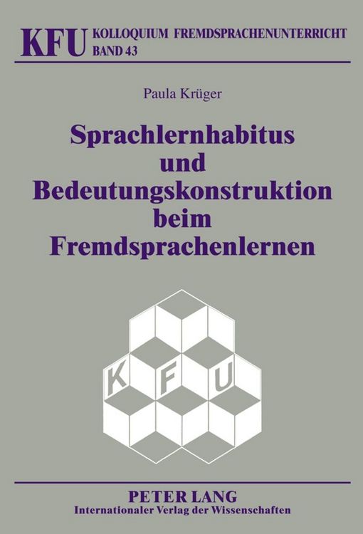 Produktbild: Sprachlernhabitus und Bedeutungskonstruktion beim Fremdsprachenlernen