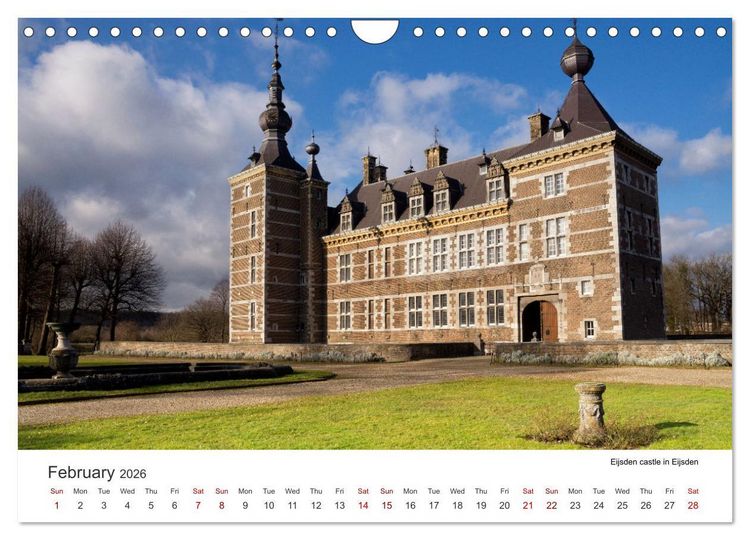 Produktbild: Beautiful castles in the Netherlands (Wall Calendar 2026 DIN A4 landscape), CALVENDO 12 Month Wall Calendar