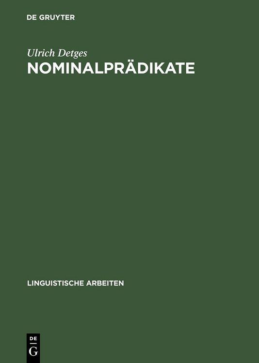 Produktbild: Nominalpr&auml;dikate