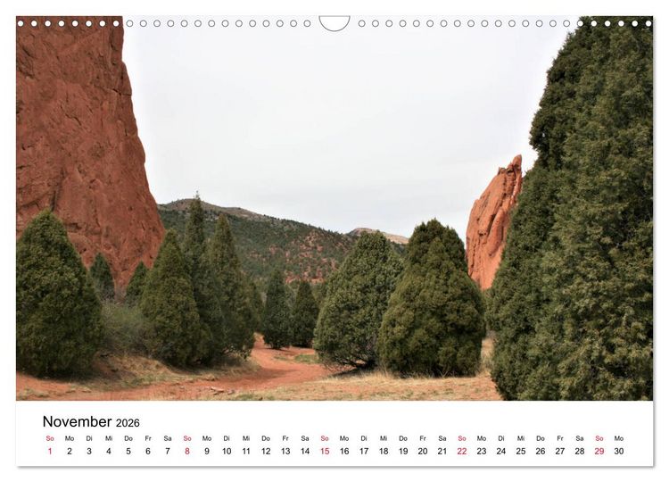 Produktbild: Colorado, USA - Ausflugsziele rund um Colorado Springs (Wandkalender 2026 DIN A3 quer), CALVENDO Monatskalender