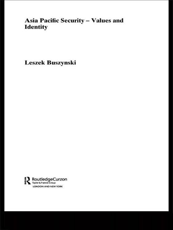 Produktbild: Asia Pacific Security - Values and Identity