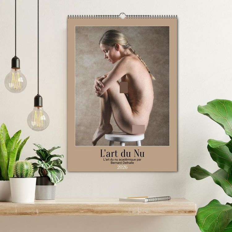 Produktbild: L'art du nu (Calendrier mural 2026 DIN A2 horizontal), CALVENDO calendrier mensuel
