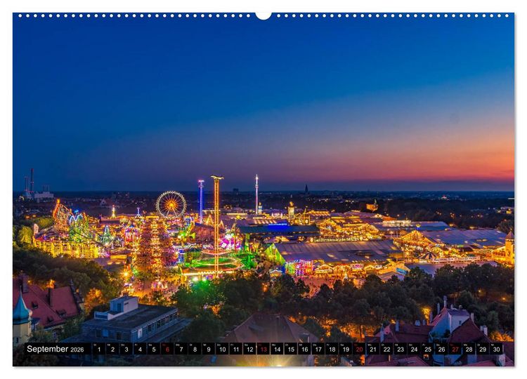 Produktbild: Mein M&uuml;nchen aus der Luft (hochwertiger Premium Wandkalender 2026 DIN A2 quer), Kunstdruck in Hochglanz