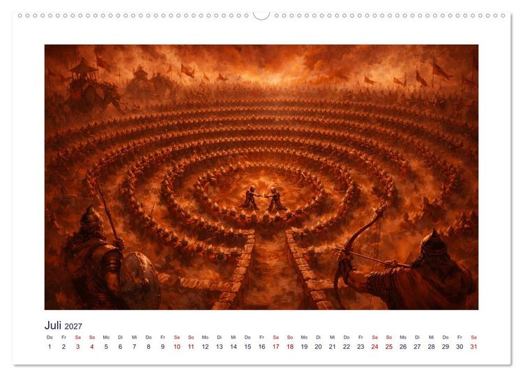 Produktbild: Mythologische Labyrinthe (Wandkalender 2027 DIN A2 quer), CALVENDO Monatskalender