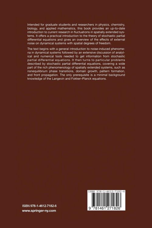 Produktbild: Noise in Spatially Extended Systems