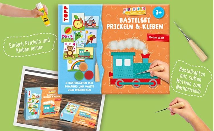 Produktbild: Verbasteln f&uuml;r die Allerkleinsten: Bastelset Prickeln & Kleben. Meine Welt