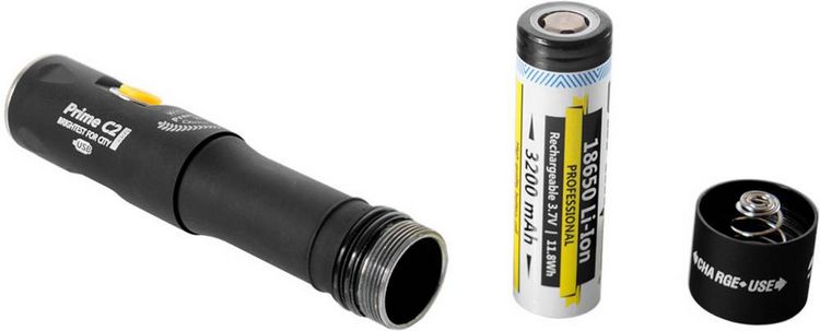 Produktbild: ArmyTek Prime C2 Pro LED Taschenlampe akkubetrieben 2400lm 68g