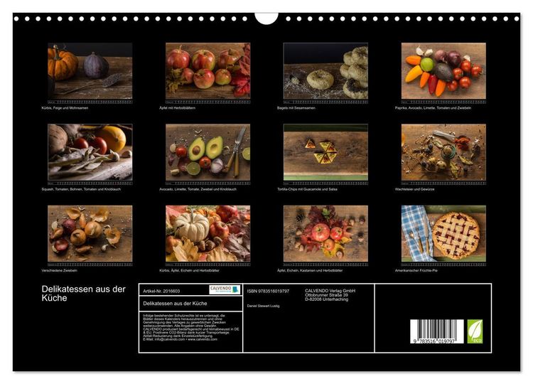 Produktbild: Delikatessen aus der K&uuml;che (Wandkalender 2026 DIN A3 quer), CALVENDO Monatskalender