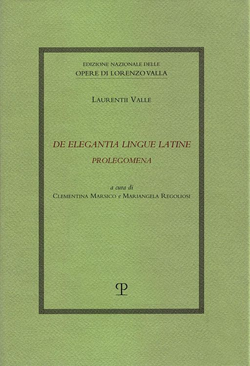 Produktbild: De elegantia lingue latine. Prolegomena