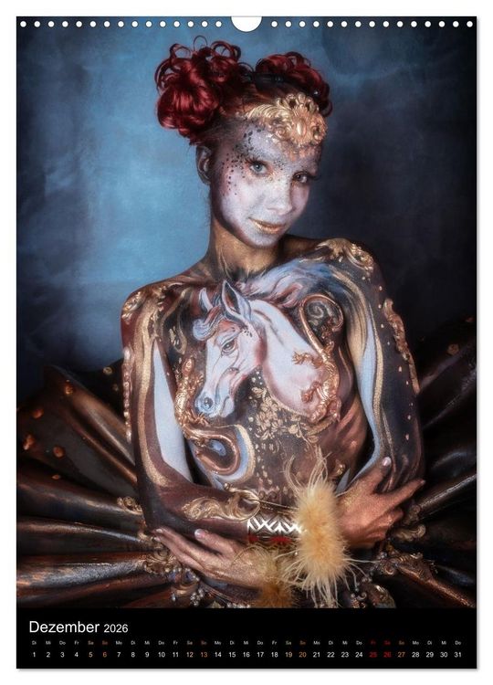 Produktbild: Klangk&ouml;rper - Bodypainting Adventures (Wandkalender 2026 DIN A3 hoch), CALVENDO Monatskalender