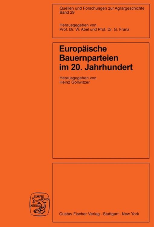 Produktbild: Europ&auml;ische Bauernparteien im 20. Jahrhundert