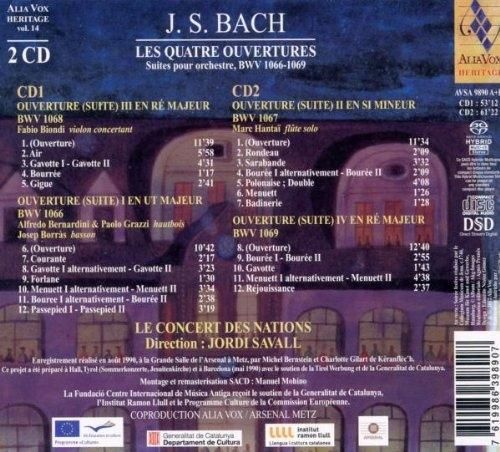 Produktbild: Les Quatre Ouvertures Bwv 1066-1069