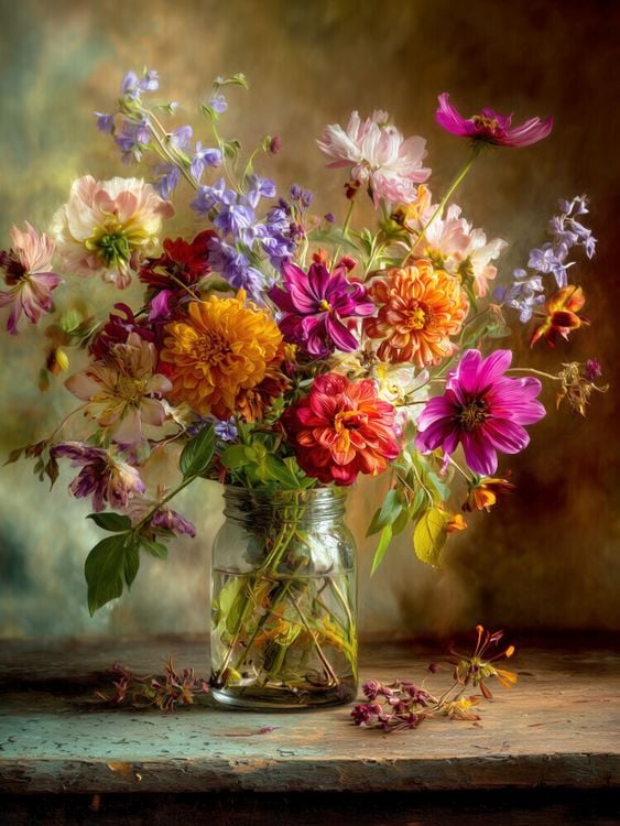 Produktbild: CALVENDO Puzzle Edwardianische Elegan, wo Blumen im Abendlicht tr&auml;umen | 1000 Teile Lege-Gr&ouml;&szlig;e 64x48cm Foto-Puzzle f&uuml;r gl&uuml;ckliche Stunden