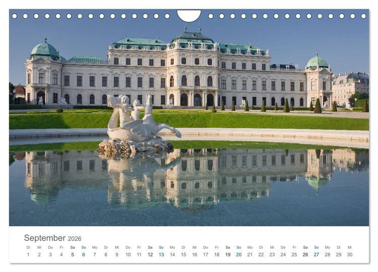Produktbild: Traumhaftes Wien 2026 (Wandkalender 2026 DIN A4 quer), CALVENDO Monatskalender