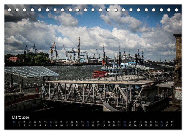Produktbild: Hamburg (Tischkalender 2026 DIN A5 quer), CALVENDO Monatskalender