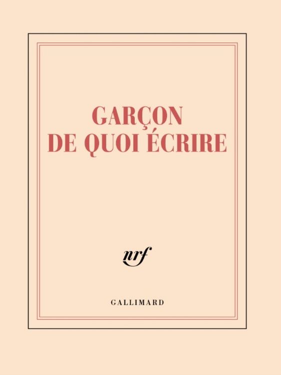 Produktbild: Gar&ccedil;on de quoi &eacute;crire : carnet carr&eacute; lign&eacute;
