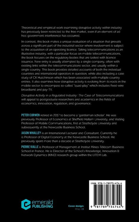 Produktbild: Disruptive Activity in a Regulated Industry