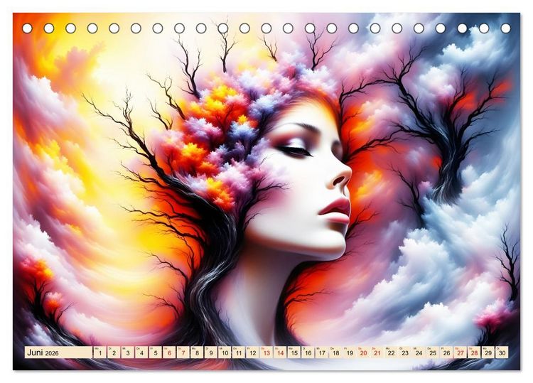 Produktbild: Die Magie der Natur Monatsk&ouml;niginnen (Tischkalender 2026 DIN A5 quer), CALVENDO Monatskalender