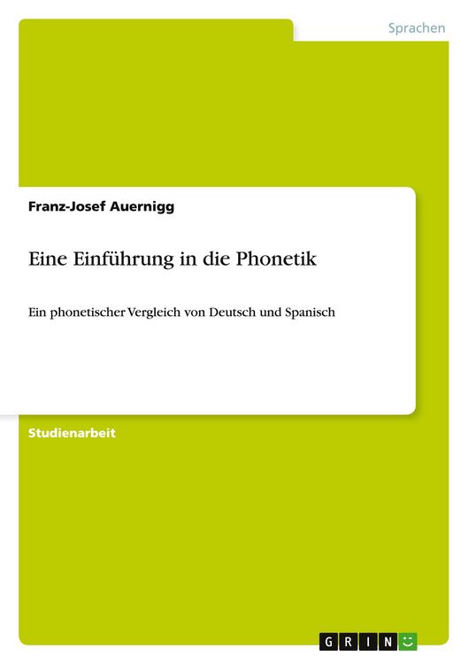 Produktbild: Eine Einf&uuml;hrung in die Phonetik